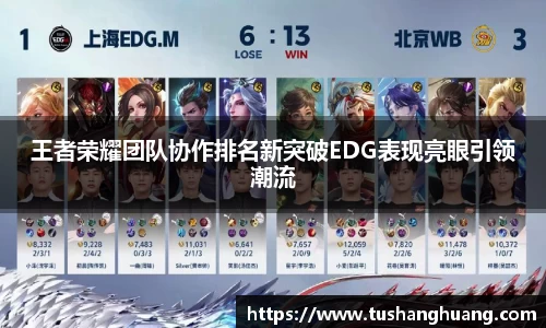 王者荣耀团队协作排名新突破EDG表现亮眼引领潮流